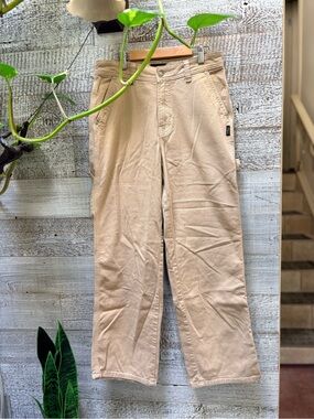 Silver Jeans | "Carpenter" Straight Utility/Work Pants - Women's 28-29/28, Tan